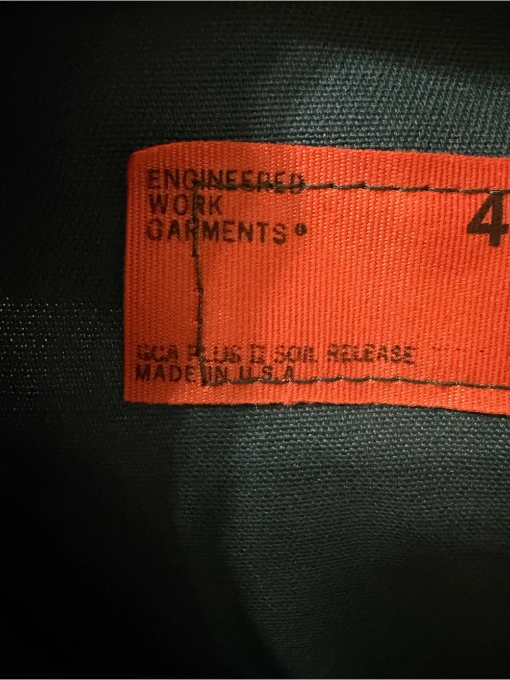 Engineered Work Garments up sale